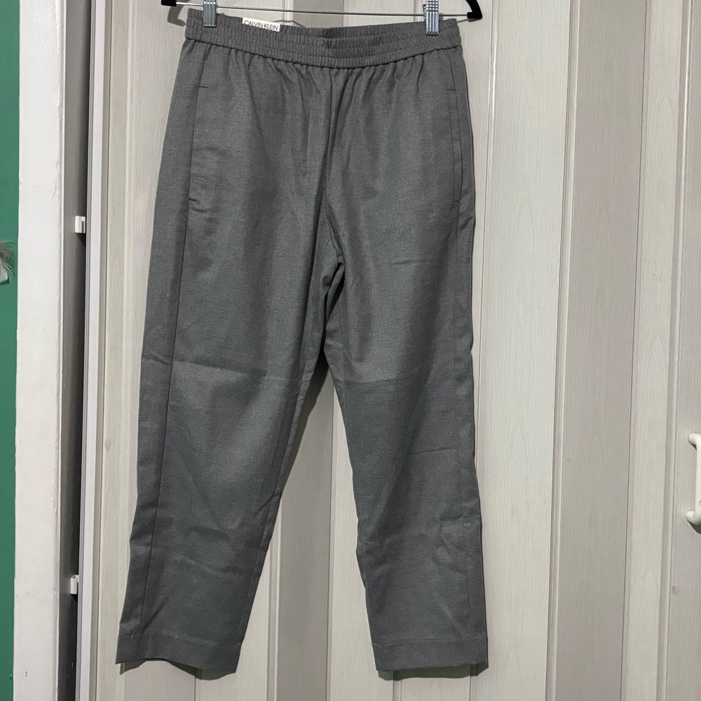 Calvin Klein Men's Charcoal Dress Pants